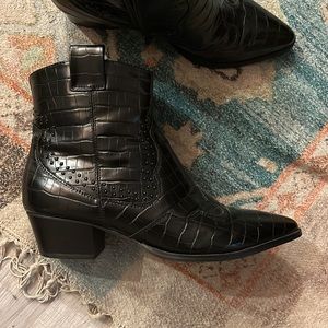 Glamorous brand (from ASOS) black booties - GUC US sz 9